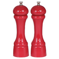 8" Autumn Hues Pepper/Salt Mill Set (Candy Apple)